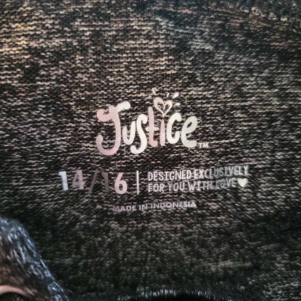 NWT!! Justice lightweight hoodie 14/16 Girls - Picture 11 of 12